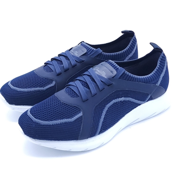 Good Man Brand GMB Knit Trainer Sky Captain Blue Men’s Italian Sneaker Size 12 - Picture 2 of 10